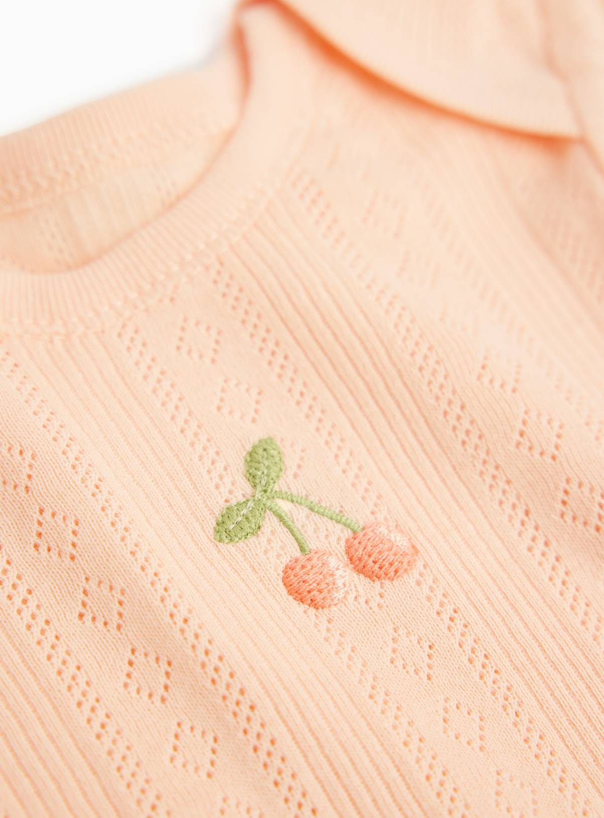 Fruit Print Pointelle Bodysuits 4 Pack Newborn - Image 2
